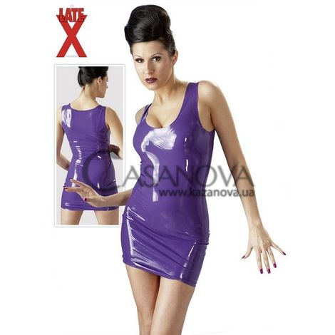 Основное фото Латексное мини-платье Late X 2900173 сиреневое