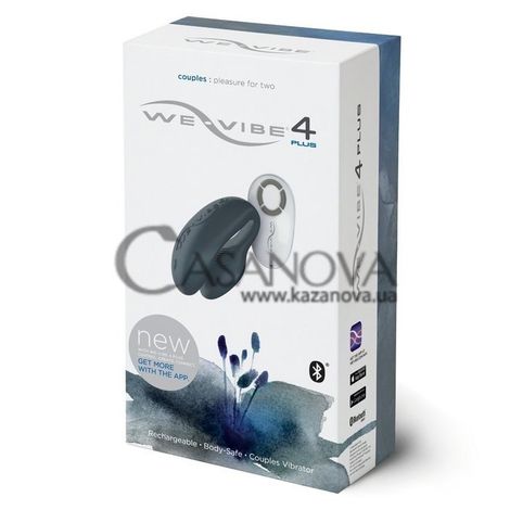 Основное фото Вибратор для двоих We-Vibe IV Plus (Ви-Вайб 4 Плюс) серый 7,4 см