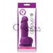 Дополнительное фото Фаллоимитатор на присоске Colours Pleasures 4 пурпурный 14,2 см