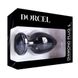 Додаткове фото Анальна пробка Dorcel Diamond Plug L чорна з чорним кристалом 9,5 см