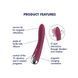 Додаткове фото Класичний вібратор з ротацією Satisfyer Spinning Vibe 1 бордовий 17,5 см