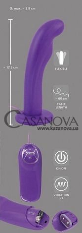 Основне фото Вібратор на присосці Silicone Purple Vibe фіолетовий 17,5 см