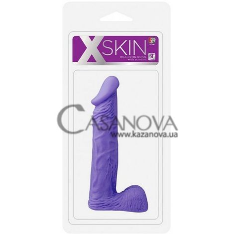 Основное фото Фаллоимитатор XSkin Realistic Dong фиолетовый 22,9 см