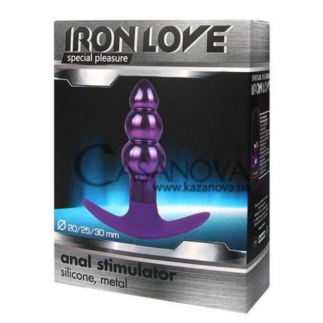 Основное фото Анальная пробка Iron Love IL-28010-VLT фиолетовая 9,6 см