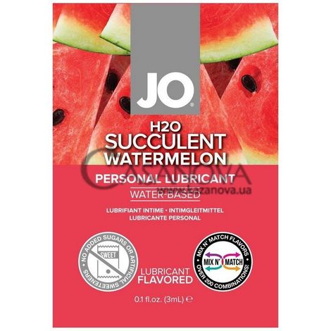 Основне фото Пробник оральної змазки JO H2O Succulent Watermelon кавун 3 мл