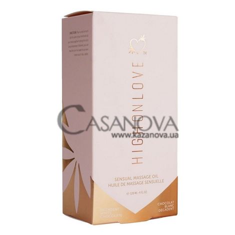 Основное фото Массажное масло HighOnLove Sensual Massage Oil Decadent White Chocolate белый шоколад 120 мл