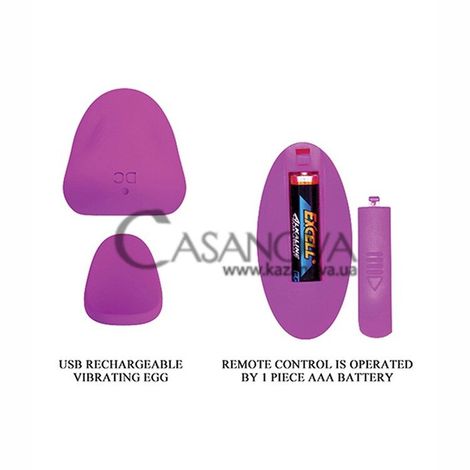 Основне фото Кліторальний вібратор із магнітом Romance Lisa Remote Panty Massager пурпурний