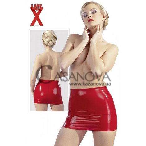 Основное фото Латексная мини-юбка Late X 2900033 красная