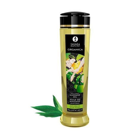 Основное фото Массажное масло Shunga Organica Exotic green tea зелёный чай 240 мл