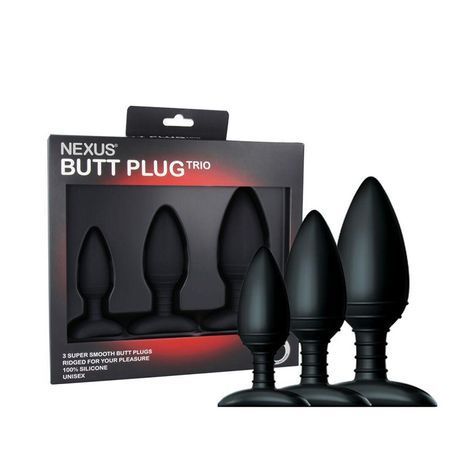 Основное фото Набор анальных пробок Nexus Butt Plug Trio чёрный