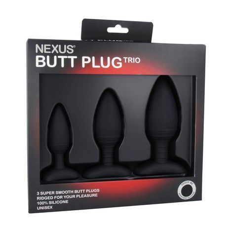 Основное фото Набор анальных пробок Nexus Butt Plug Trio чёрный