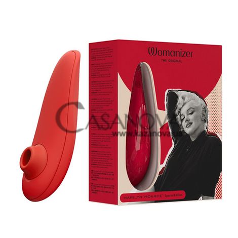 Основное фото Вакуумный стимулятор клитора Womanizer Marilyn Monroe Special Edition красный 14,8 см
