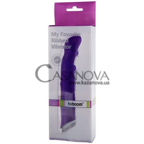 Основное фото Вибратор для точки G My Favorite Ribbed Vibrator фиолетовый 20 см