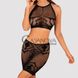 Додаткове фото Комплект жіночої білизни Obsessive K101 Top & Skirt чорний