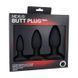 Дополнительное фото Набор анальных пробок Nexus Butt Plug Trio чёрный