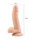 Додаткове фото Реалістичний фалоімітатор на присосці Chisa Novelties Ronnie Price 8.3" Dildo тілесний 21 см