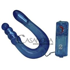 Основное фото Анально-вагинальный вибратор Sex Talent синий 32 см