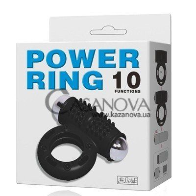 Основне фото Віброкільце-стимулятор Power Ring 10 чорне