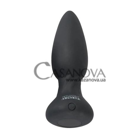 Основное фото Анальная вибропробка Black Velvets Remote Controlled Vibrating Plug чёрная 14,2 см
