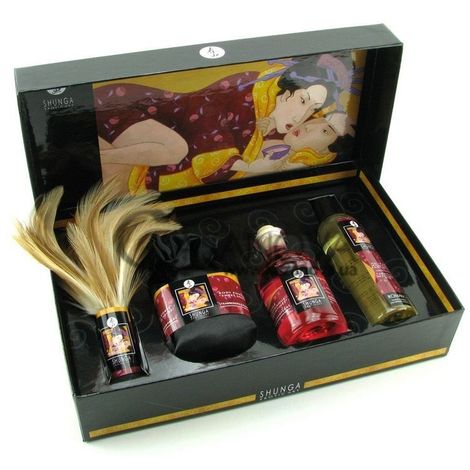Основне фото Набір олій Shunga Tenderness & Passion Collection шампанське та полуниця