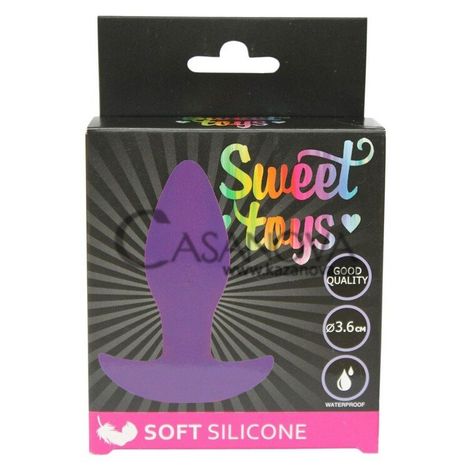 Основне фото Анальна пробка Sweet Toys Soft Silicone ST-40177-5 фіолетова 8,5 см