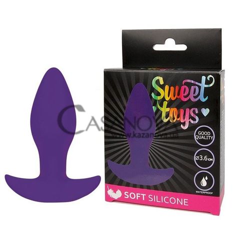 Основное фото Анальная пробка Sweet Toys Soft Silicone ST-40177-5 фиолетовая 8,5 см