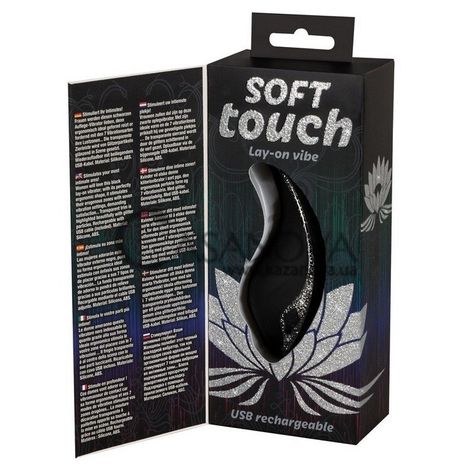 Основное фото Клиторальный вибромассажёр Soft Touch Lay-On Vibe чёрный
