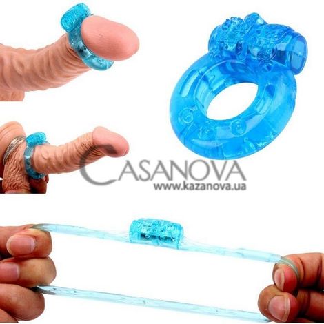 Основне фото Віброкільце Chisa Reusable Cock Ring блакитне