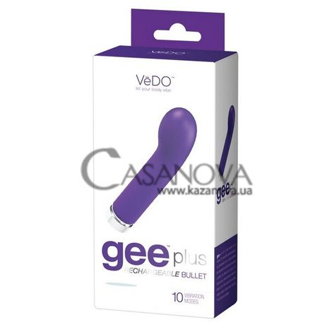 Основное фото Вибратор для точки G Gee Plus фиолетовый 12 см