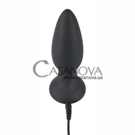 Основне фото Анальна вібропробка Black Velvets Remote Controlled Vibrating Plug чорна 14,2 см