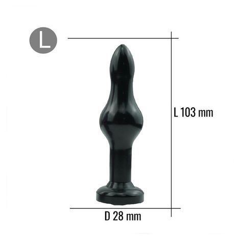 Основное фото Анальная пробка Anal Jewelry Plugs чёрная с зелёным кристаллом 10,3 см