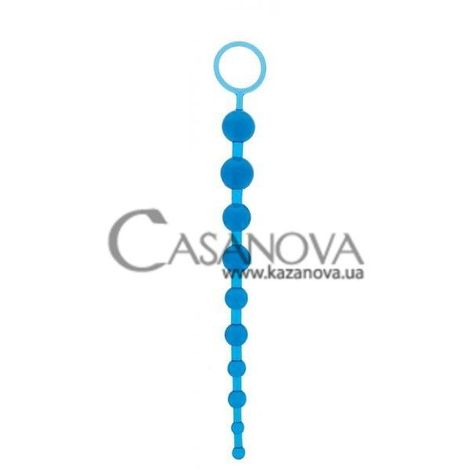Основне фото Анальний ланцюжок Oriental Jelly Butt Beads блакитний 26,5 см