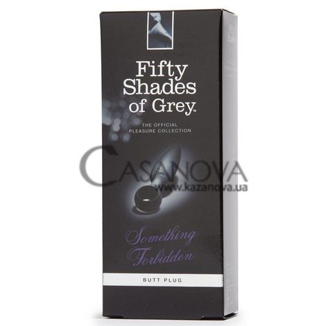 Основне фото Анальна пробка Fifty Shades of Grey Something Forbidden чорна 10,8 см