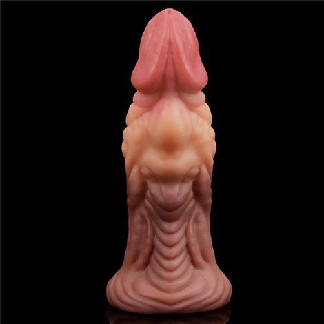 Основне фото Реалістичний фалоімітатор Lovetoy Nature Cock 7.0'' Dual layered Platinum Silicone Plug тілесний 17,8 см