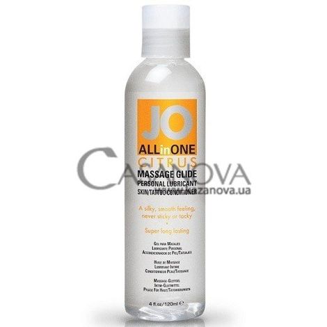 Основное фото Гель-смазка для массажа JO All-in-One Citrus цитрус 120 мл