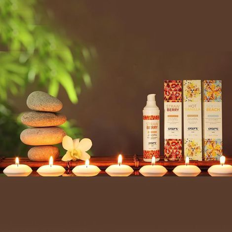 Основне фото Зігрівальна масажна олія Exsens Strawberry Massage полуниця 50 мл