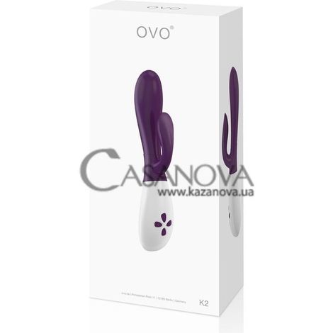 Основное фото Вибратор-rabbit OVO K2 фиолетовый 21 см