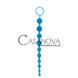Дополнительное фото Анальная цепочка Oriental Jelly Butt Beads голубая 26,5 см