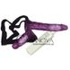 Дополнительное фото Двухсторонний страпон с вибрацией Strap-on Duo фиолетовый 17,5 см