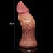 Додаткове фото Реалістичний фалоімітатор Lovetoy Nature Cock 7.0'' Dual layered Platinum Silicone Plug тілесний 17,8 см