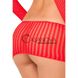 Дополнительное фото Комплект белья Rene Rofe Lingerie 2PC Crochet Bodystocking красный