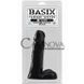 Дополнительное фото Реалистичный фаллоимитатор Basix Rubber Works 8 чёрный 20,3 см