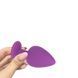 Додаткове фото Силіконова анальна пробка Crystal Silicone S RDNI-280571 фіолетова з чорним кристалом 7,5 см