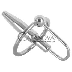 Основное фото Уретральный буж с кольцом Sextreme Steel серебристый 6 см