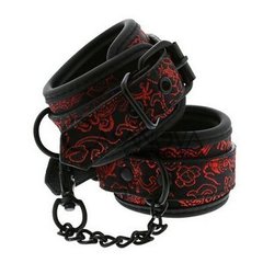 Основное фото Наручники Blaze Wrist Cuffs красные с чёрным