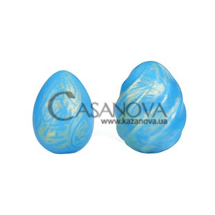 Основне фото Набір вагінальних кульок Lovetoy Ocean's Toner Egg Set LV445002 синій із золотим