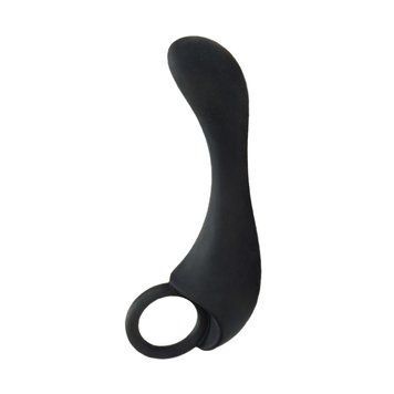 Основное фото Массажёр простаты Dr. Joel Silicone Prostate Locator чёрный 9,5 см