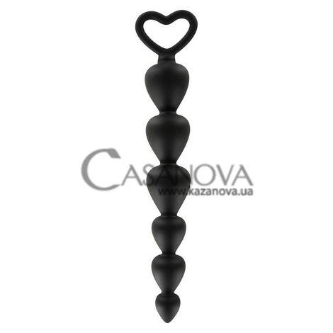 Основное фото Анальная цепочка ToyJoy Bottom Beads чёрная 17,5 см