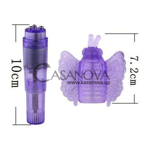 Основное фото Вибромассажёр-бабочка для клитора Rocket Ticklers фиолетовый