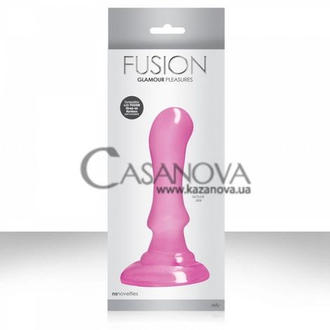 Основное фото Фаллоимитатор на присоске Fusion Glamour розовый 15 см